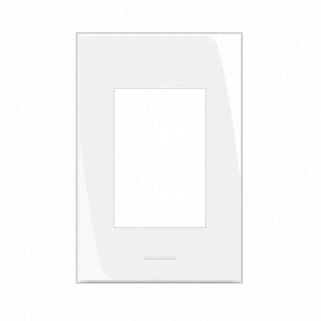 Placa 4x2 para 3 Módulos Alumbra Inova Pro Branco Alumbra
