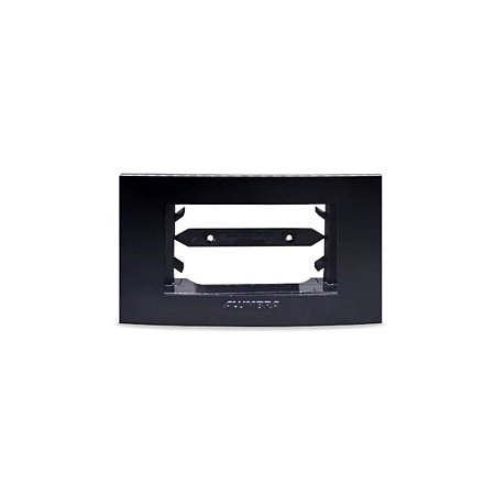 Placa para Embutir em Móveis 1 Módulo Inova Pro Class Black Piano Alumbra