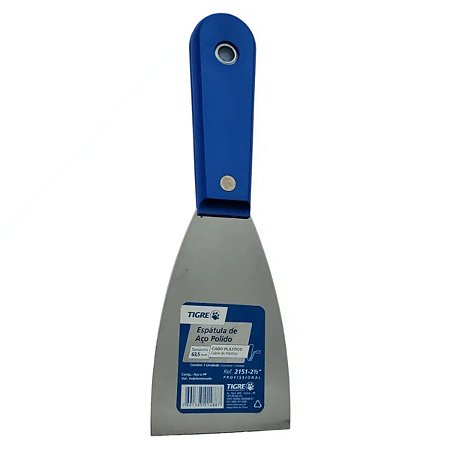 Espátula Aço Polido 2.1/2" 63,5MM 62151010 Tigre