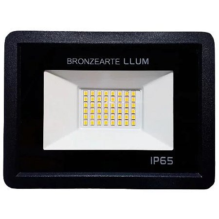 Refletor Deep Fit Led 50W 3000K Preto Bivolt Bronzearte