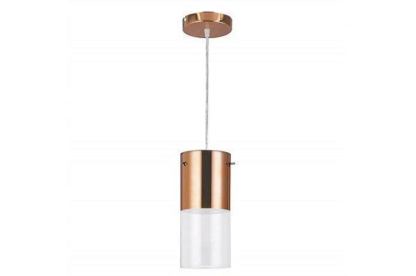 Pendente First 1 Lâmpada 12CM E27 Redondo Bronzearte