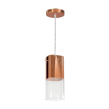 Pendente Mirage Meio  1 Lâmpada E27 Cobre Bronzearte