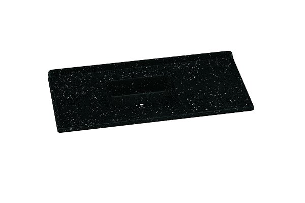 Pia de Mármore Sintético Standart 120cm Pedra Escura 5043-08 Rorato