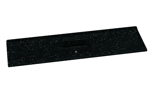 Pia de Mármore Sintético Standart 200cm Pedra Escura 5048-08 Rorato