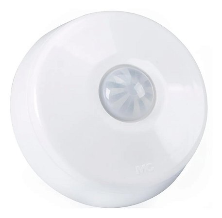 Sensor de Presença de Teto Embutir Sobrepor Branco MPT-40ESF C/FO - Margirius