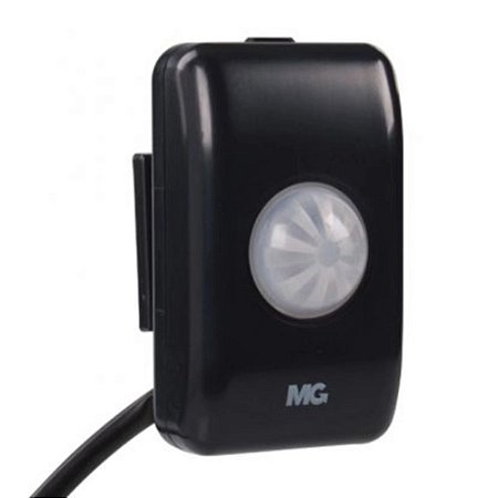Sensor de Presença de Teto Embutir Sobrepor Preto com Fotocélula MPT-40SF B - Margirius