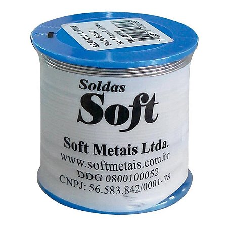Estanho em Fio para Solda Azul  1,50mm 60x40 500gr - Soft