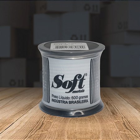 Estanho em Fio para Solda Preto 2,40mm 50x50 500gr - Soft
