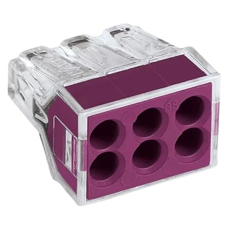 Conector de Emenda 6 Polos 2,5MM 773-106 24A Wago