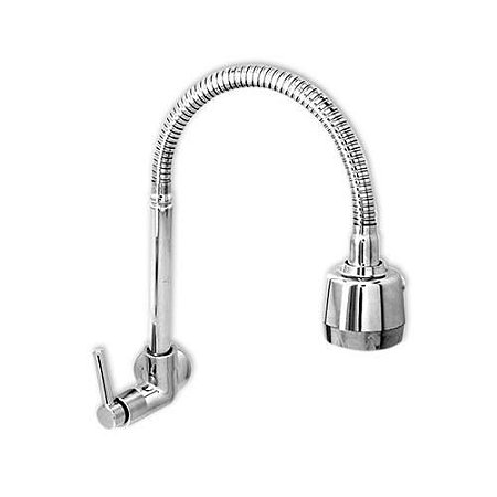 Torneira para Cozinha de Parede com Tubo Flex 1/4 de Volta 7268 C58 Carneiro