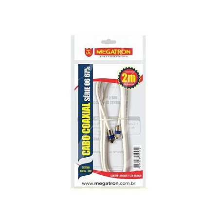 Kit Cabo com Conector 2 Metros RGC 59 - Megatron