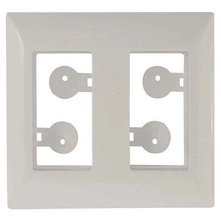 Placa para Móvel 2 Postos Afastados Aria Branca 57203035 Tramontina