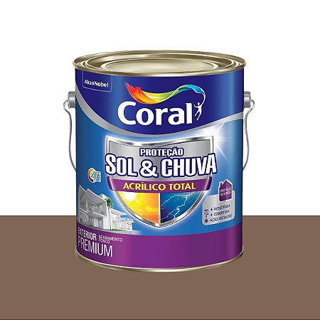 Tinta Sol e Chuva Fosca Acrílico Total Cogumelo Japonês 3,6L - Coral