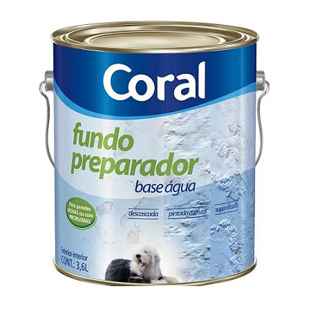 Fundo Preparador de Parede à Base de Água Transparente 3,6L - Coral