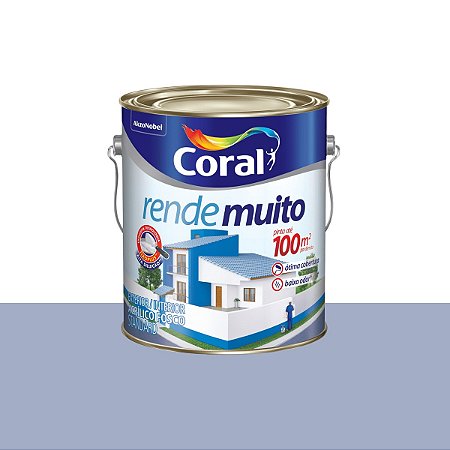 Tinta Acrílica Rende Muito Standard Fosco Lilás 3,6L - Coral