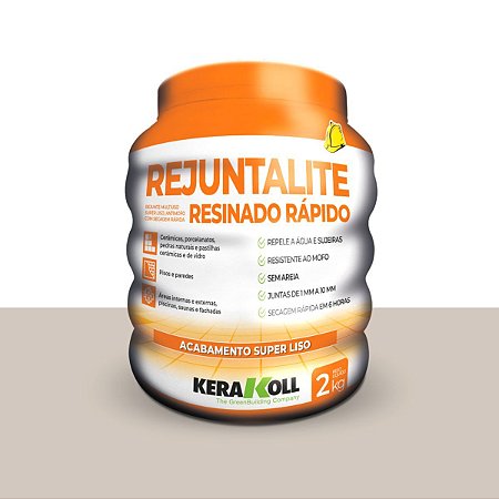 Rejunte Rejuntalite Resinado Cinza Claro 2KG Kerakoll