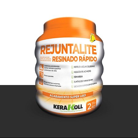 Rejunte Rejuntalite Resinado Preto 2KG Kerakoll