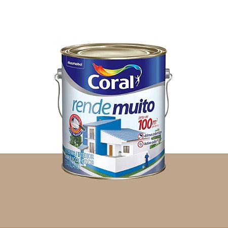 Tinta Acrílica Rende Muito Standard Fosco Camurça 3,6L - Coral