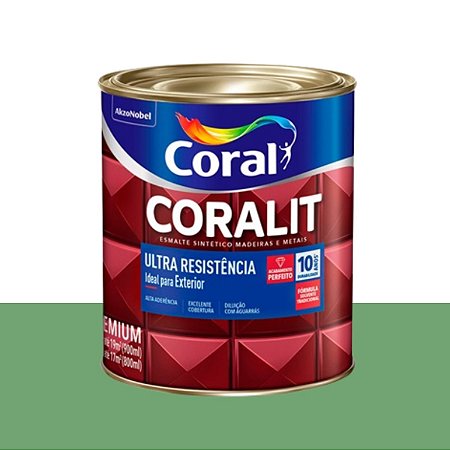 Esmalte Sintético Ultra Resistência Brilhante Coralit Verde Nilo 900ml - Coral