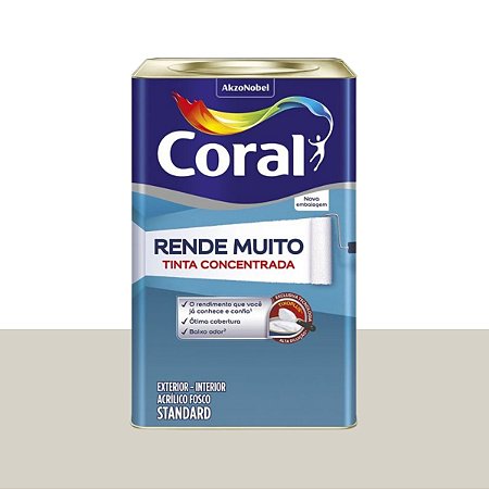Tinta Standard Acrílica Fosco Rende Muito Gelo 16L -  Coral