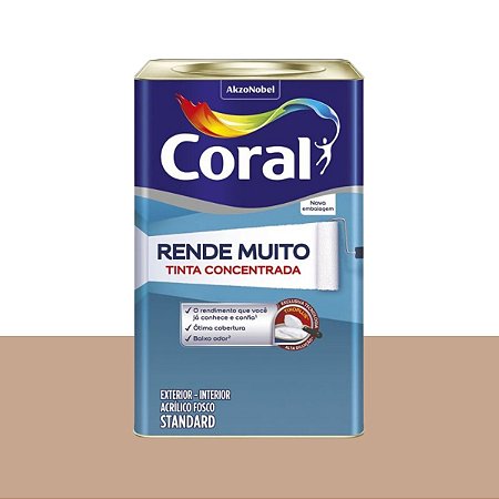 Tinta Standard Acrílica Fosco Rende Muito Camurça 16L -  Coral