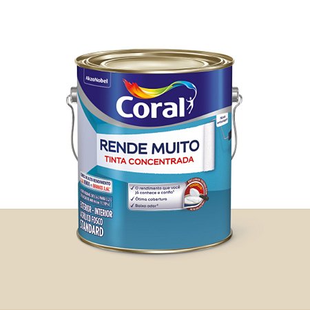 Tinta Standard Acrílica Fosco Rende Muito Palha 3,2L -  Coral