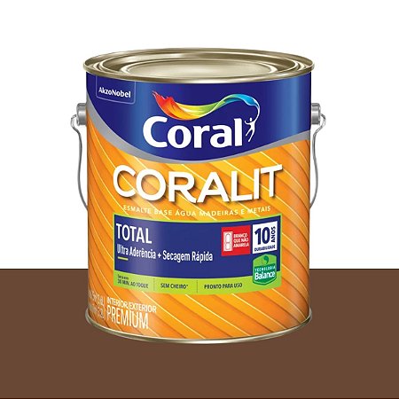 Esmalte Sintético Base Água Brilhante Coralit Tabaco 3,6L - Coral