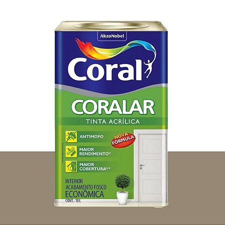 Tinta Acrílica Fosca Econômica Coralar Concreto 18L - Coral