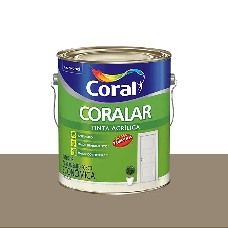 Tinta Acrílica Fosca Econômica Coralar Concreto 3,6L - Coral