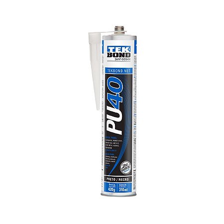 Adesivo Poliuretano PU40 Preto 420g Tekbond