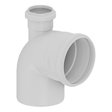 Joelho 90° com Visita 100x50 para Esgoto 26257468 Tigre