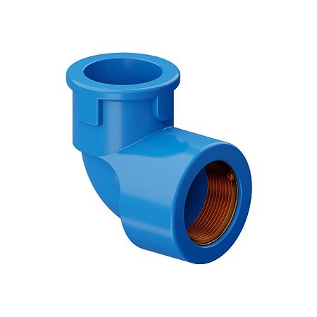 Joelho 90° Azul c/ Bucha de Latão 25mm x 3/4 Tigre