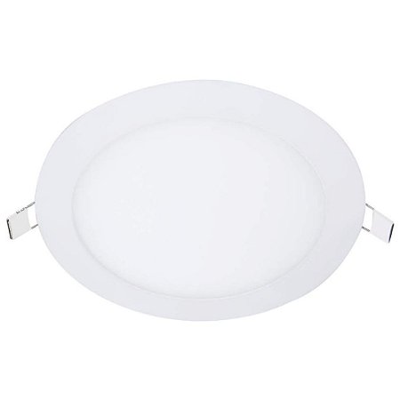 Painel LED 12W 3000K de Embutir Redondo Bivolt Foxlux