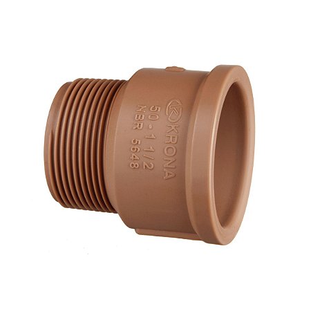 Adaptador Soldável Curto 50MM 1.1/2" com Bolsa e Rosca Krona