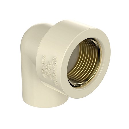 Joelho de Transição 90° CPVC Ultraterm 22mm x 3/4" Krona