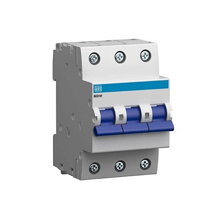 Disjuntor tripolar mdw 80a curva c Weg