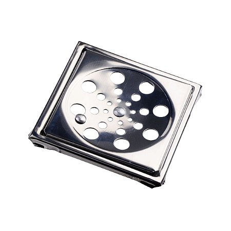 Grelha Inox Quadrada 100MM com Caixilho Grelha Carneiro