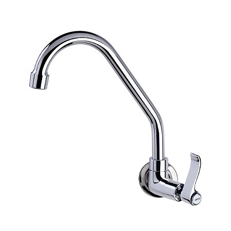 Torneira cozinha parede bica movel 1/4 volta 1165 C67 Saran