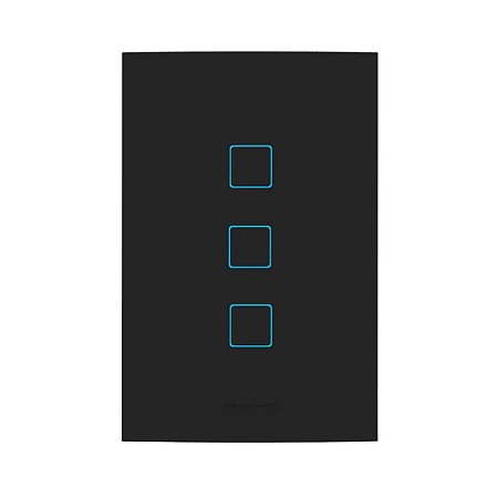 Vivax interruptor smart 3mod 4x2 preto ebano Alumbra