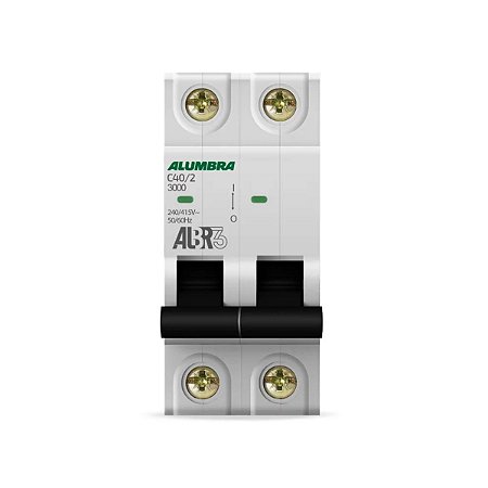 Disjuntor bipolar albr3 40a curva c Alumbra