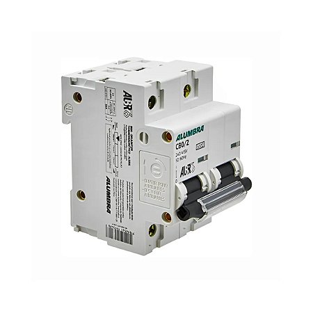 Disjuntor bipolar albr6  80a curva c Alumbra