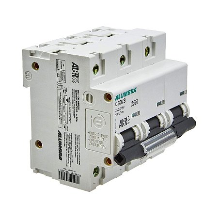Disjuntor tripolar albr6  80a curva c Alumbra