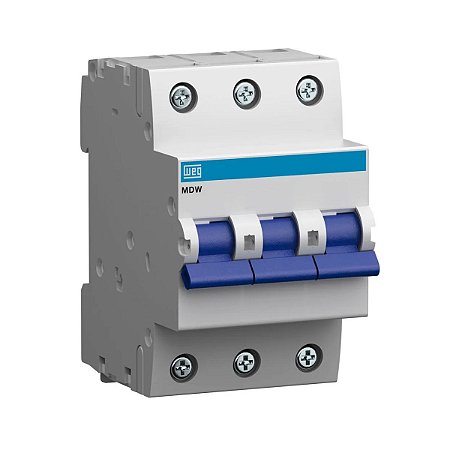 Disjuntor tripolar mdw 25a curva c Weg