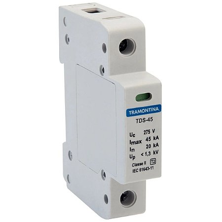 Dispositivo de Proteção Contra Surtos TDS 1P 45kA 275V 57700035 Tramontina