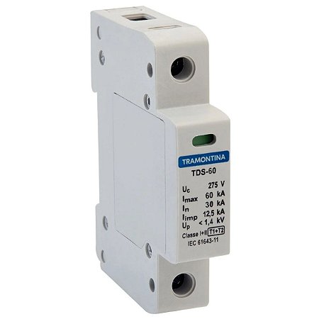 Dispositivo de Proteção Contra Surtos TDS 1P 60kA 275V 57700045 Tramontina