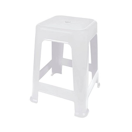 Banqueta Plastica Branca 15151111 Mor