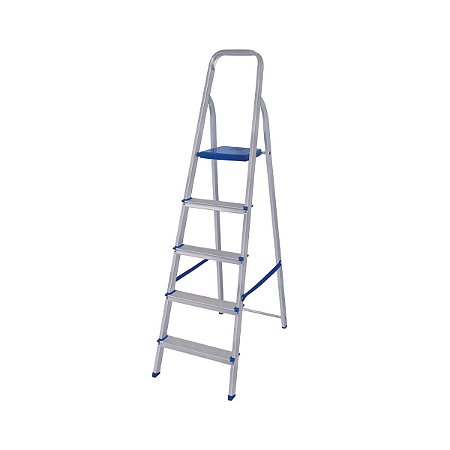 Escada Aluminio Abrir 5 Degraus 1,56mt 5103 Mor