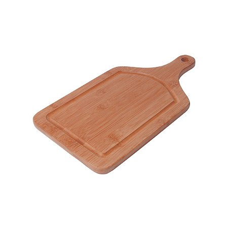 Tabua de Corte Retangular 50x30cm Bamboo c/Alca 3358 Mor