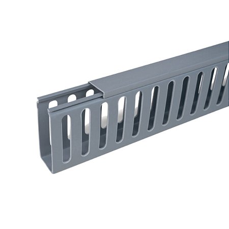 Canaleta Painel HD8PF 30x80 2 Metros Cinza Hellermann