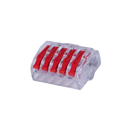 Conector Emenda 5 Polos 4,0mm com 4 Peças Hellermann